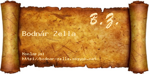 Bodnár Zella névjegykártya